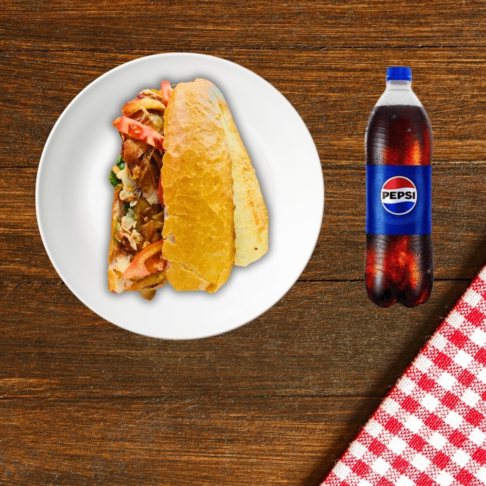 2 Adet Yarım Ekmek Tavuk Döner Menü