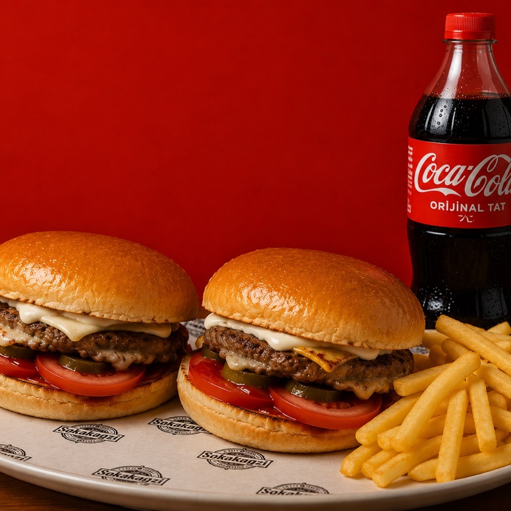 2 Li Clasic Burger Menü