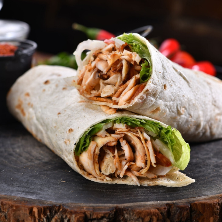 Dürüm Tavuk Döner (Tek Lavaş, 200 gr)
