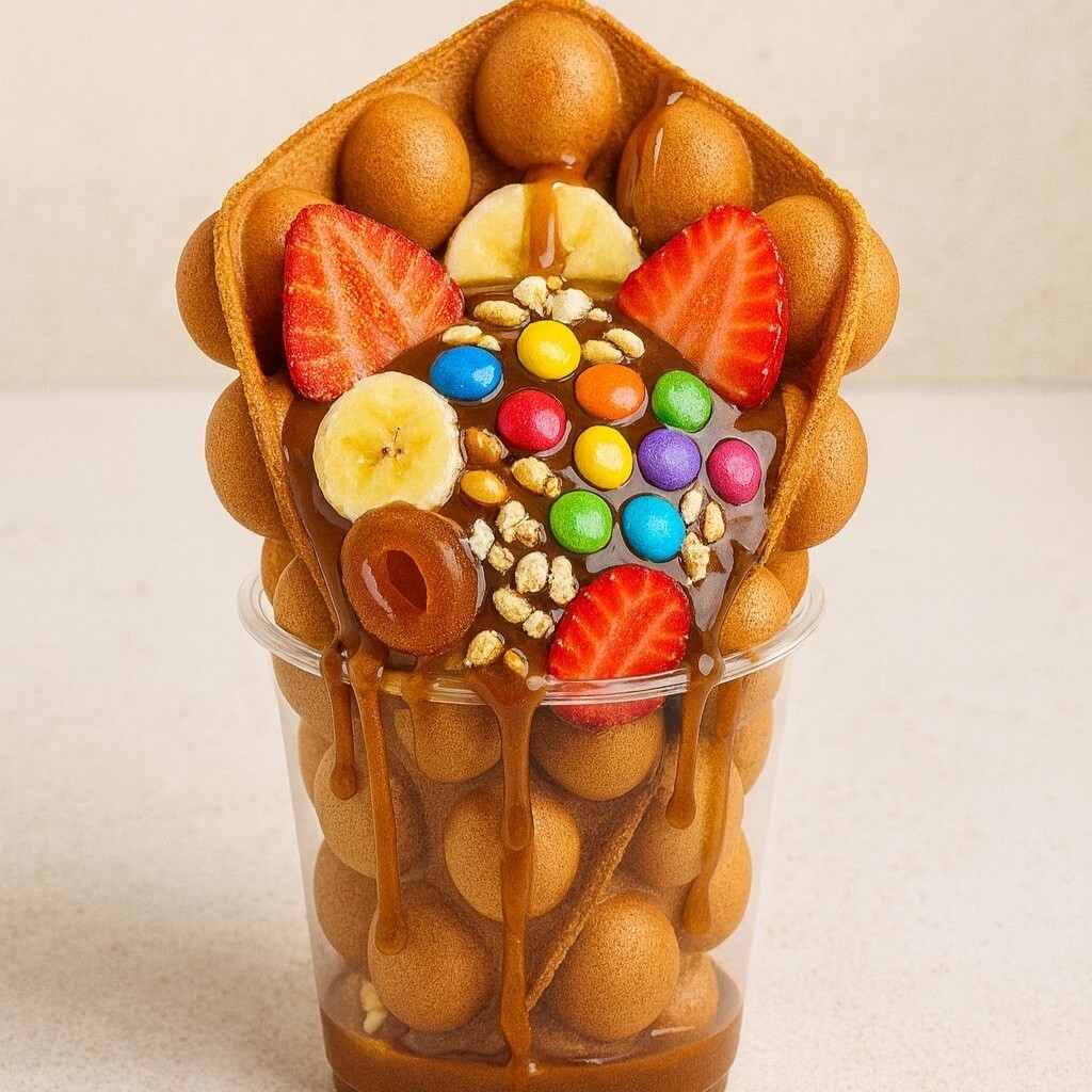 Caramel Bubble Waffle (Bardakta)