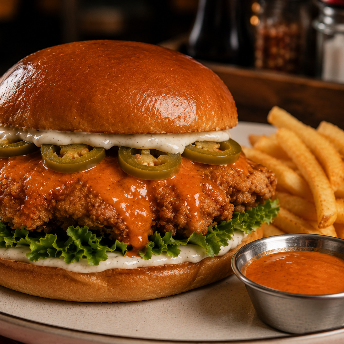 Buffalo Chicken Burger