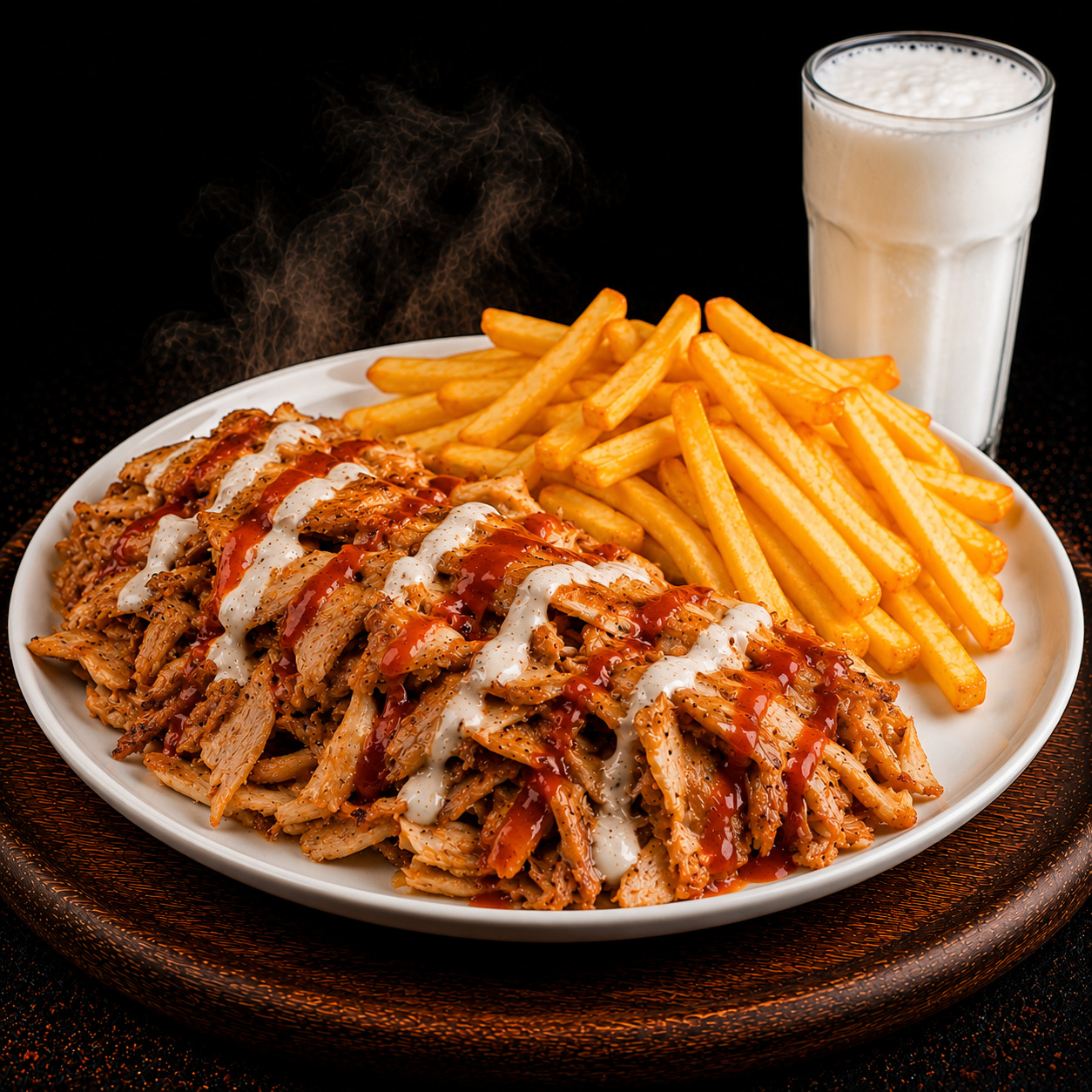 Duble Porsiyon Tavuk Döner Menü