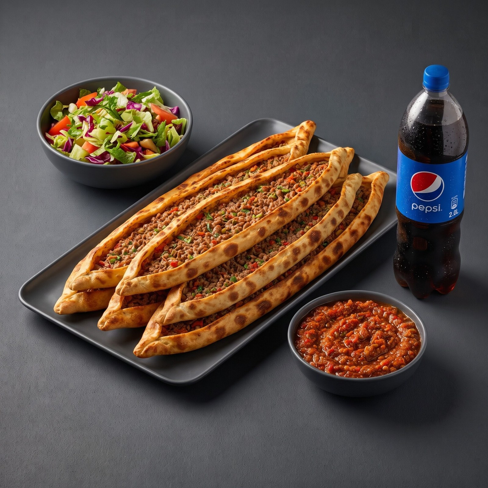 10'lu Kıymalı Pide Menü