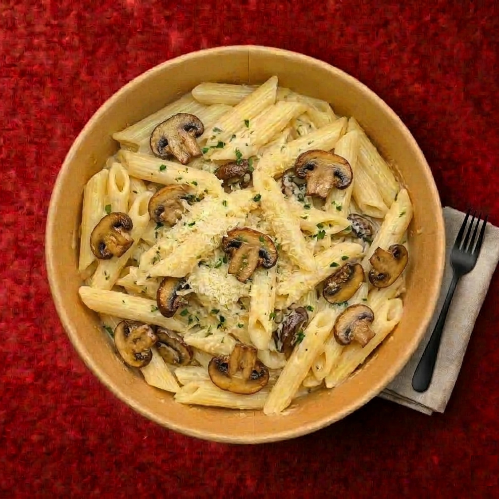 Kremalı Mantarlı Penne