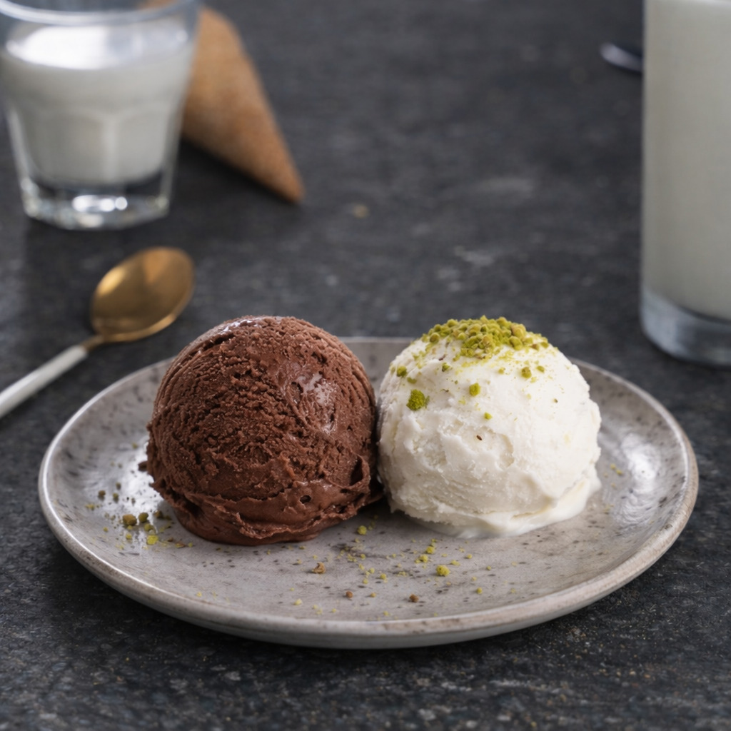 Meşhur Maraş Dondurması Çikolatalı Sade (500 Gr)
