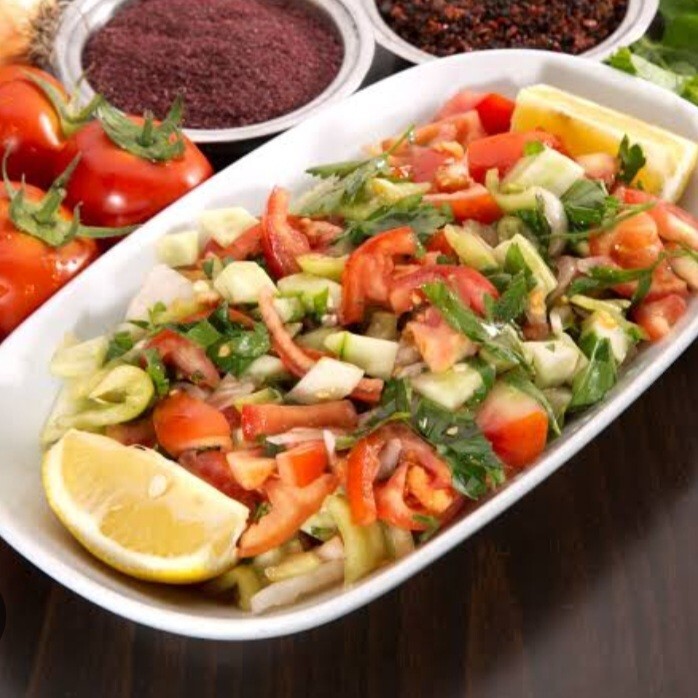 Domates Salata Yeşil Biber Soğan İle Bol Çoban Salata Vip Çoban Salatası Gurme