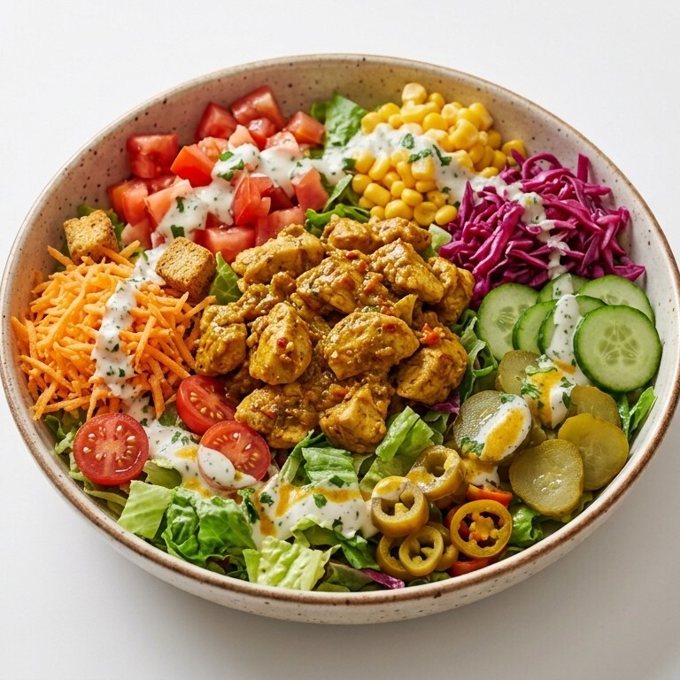 Köri Tavuklu Bowl