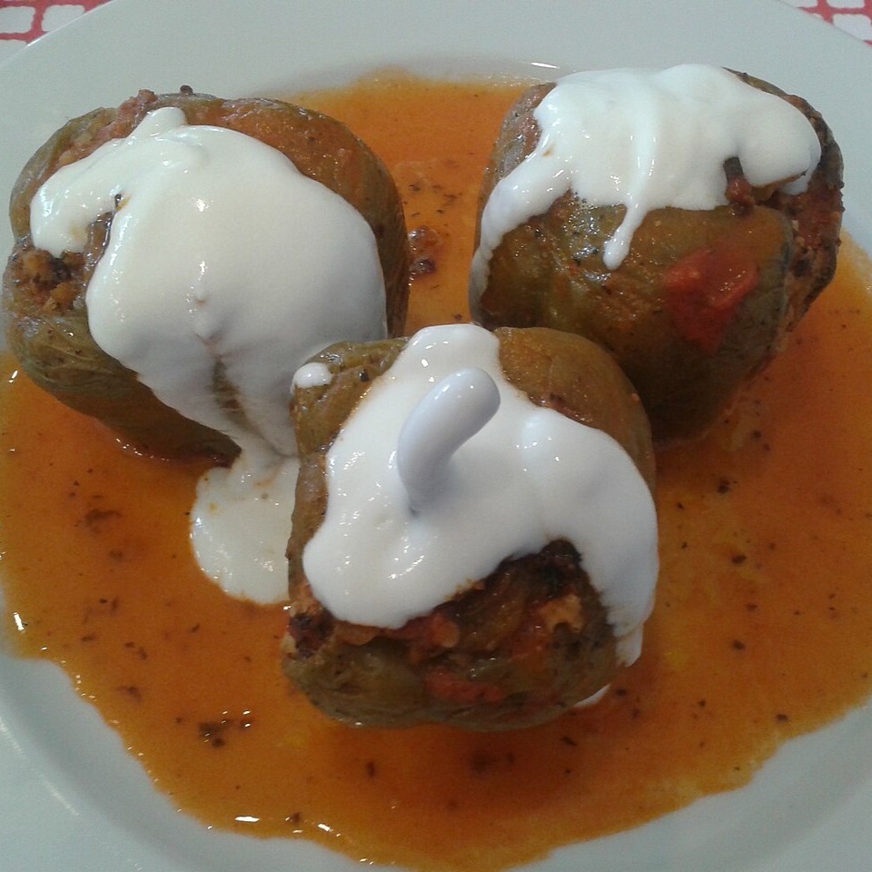 Yoğurtlu Biber Dolması