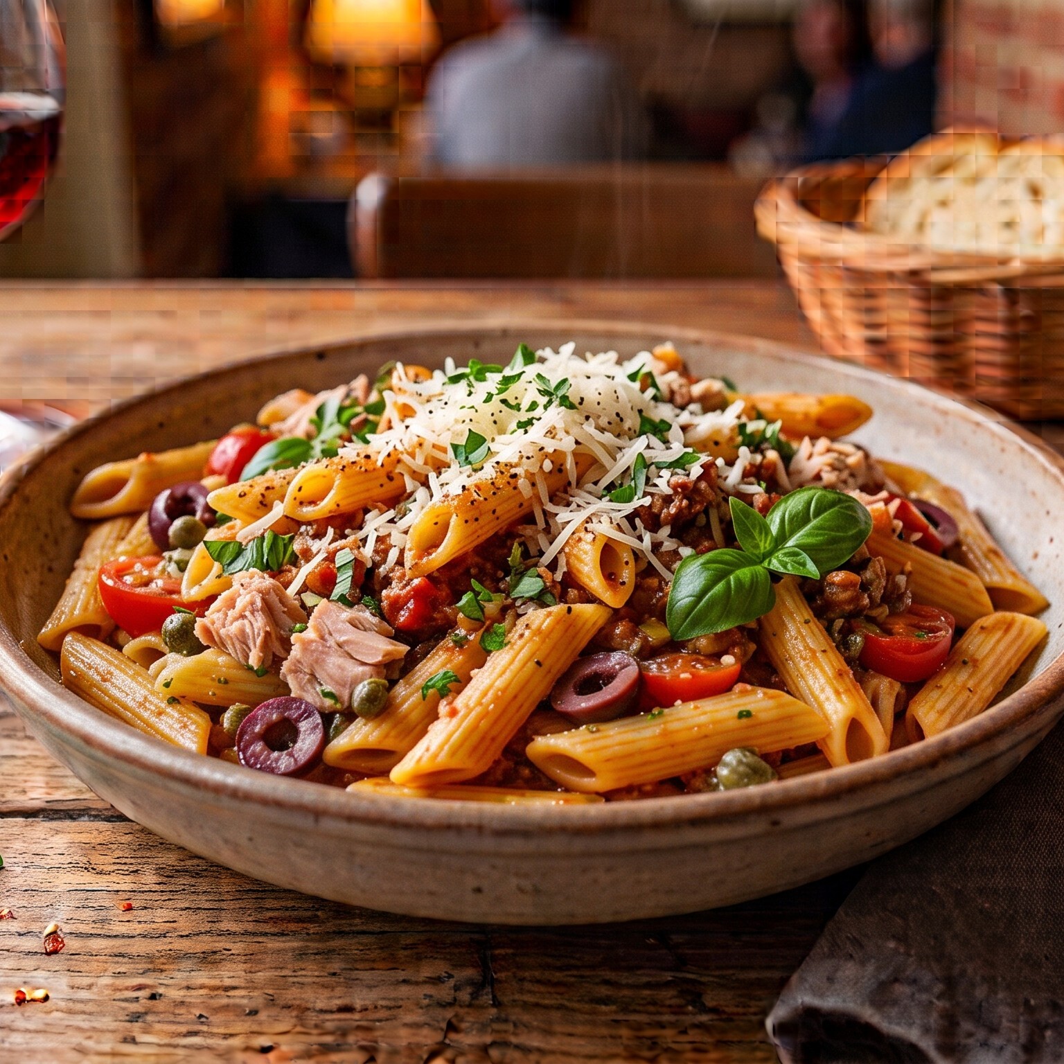 Ton Balıklı Penne Makarna