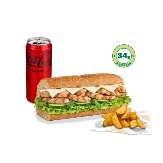 Teriyaki Tavuk & Peynir Sandviç (15 cm.) Menü
