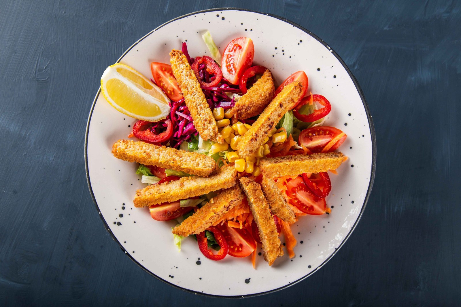 Veg Schnitzel Salata