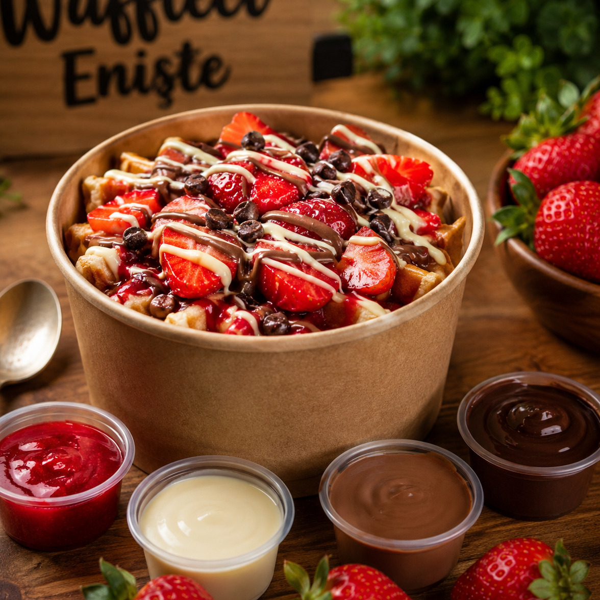 Çilekli Waffle