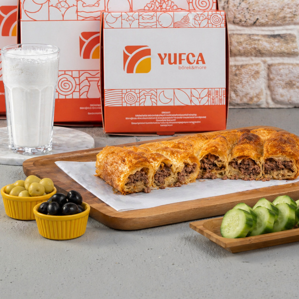 1 Lt Ayran + Kıymalı Kol Böreği (940 gr)