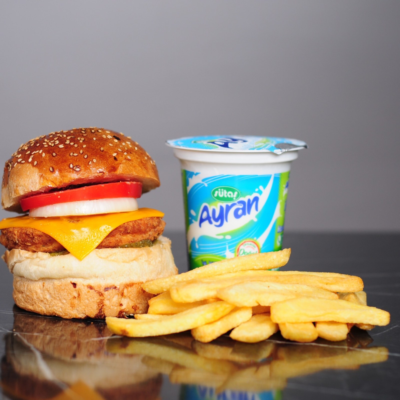 Baba Chicken Burger Menü