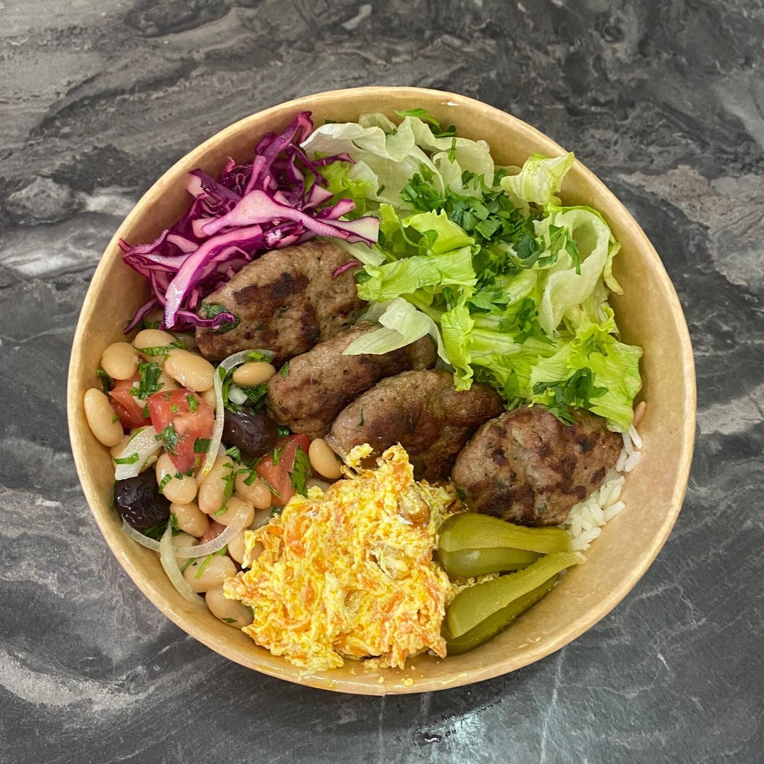 Köfte Piyaz Bowl