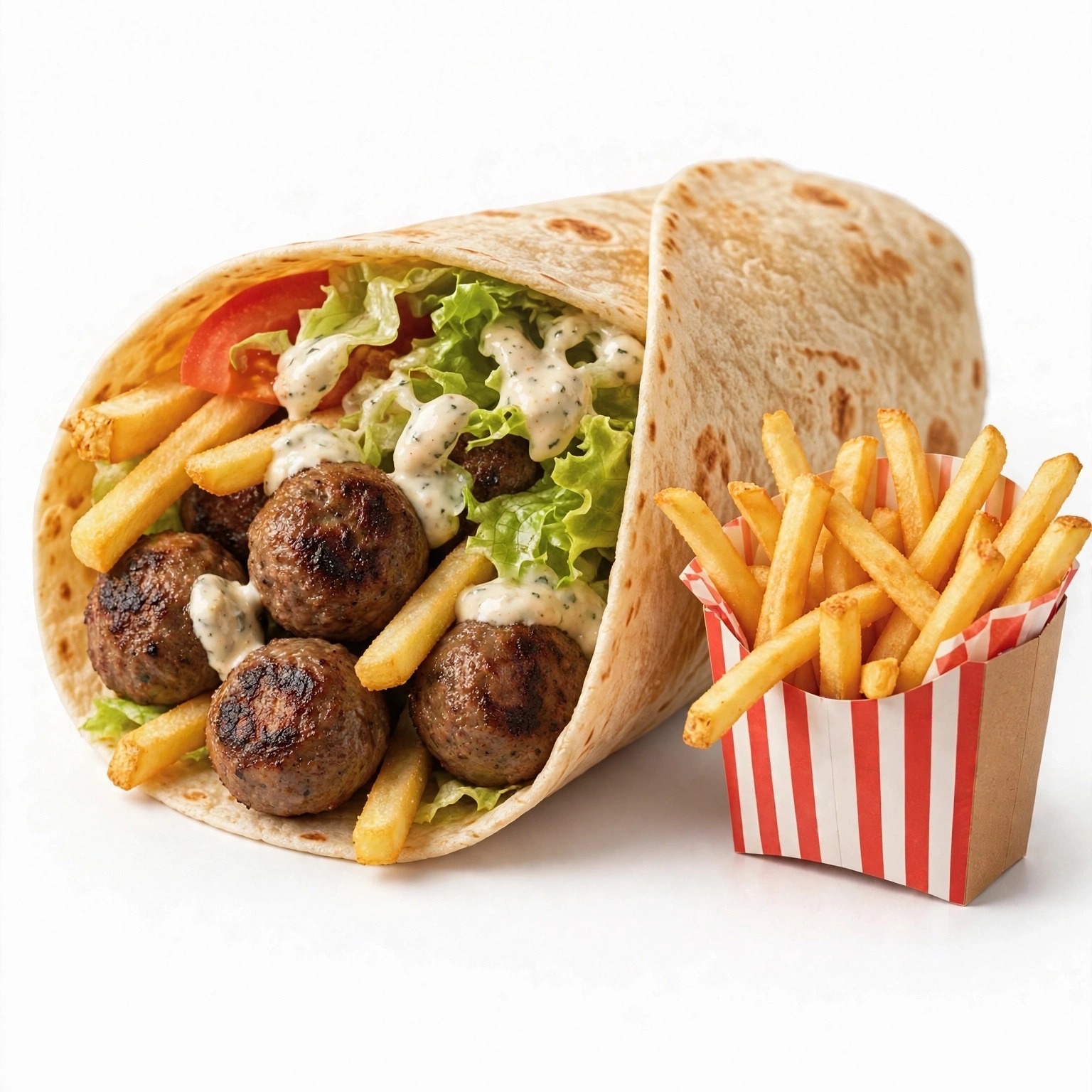Köfteli Tortilla