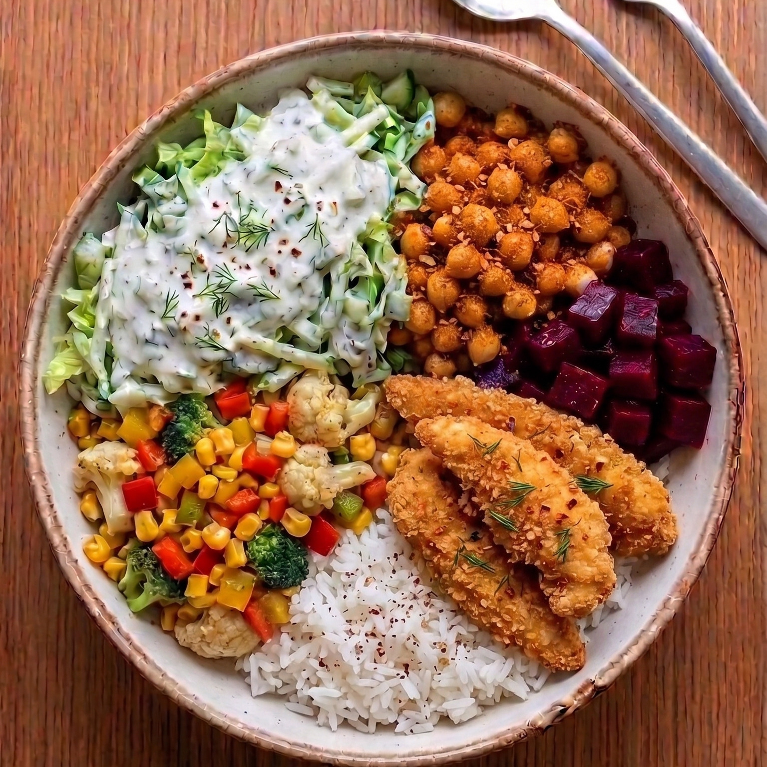 Seçeceğiniz Soslarla Chicken Tenders Bowl