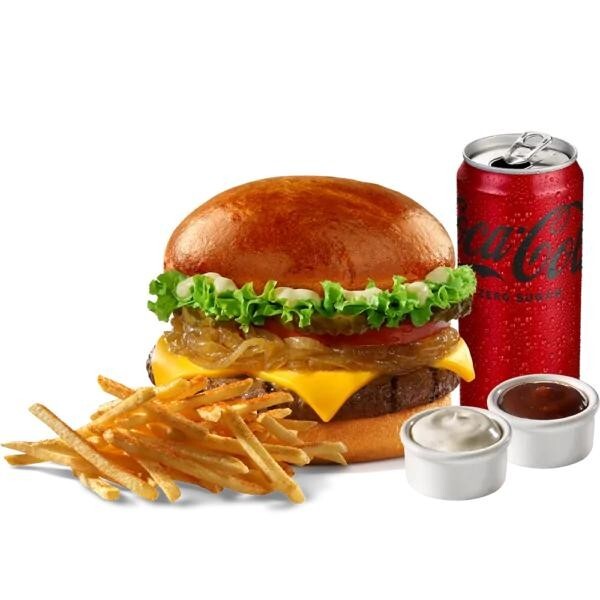 Cheeseburger menü