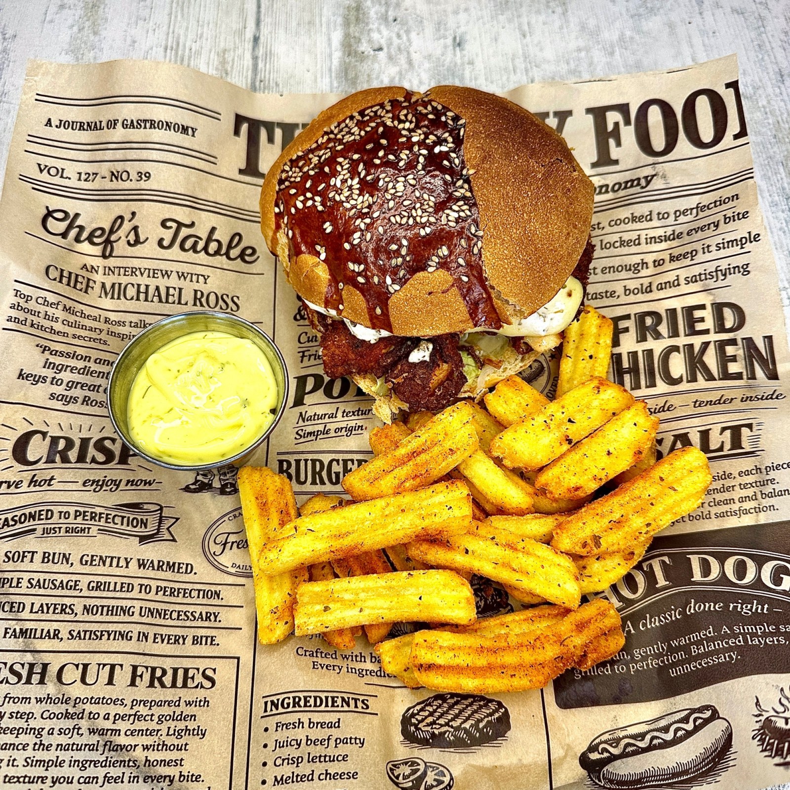 Trüffle Melt Chicken Burger