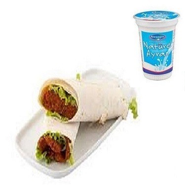 Öğrenci Menü Dürüm (80 gr) + 170 ml ayran