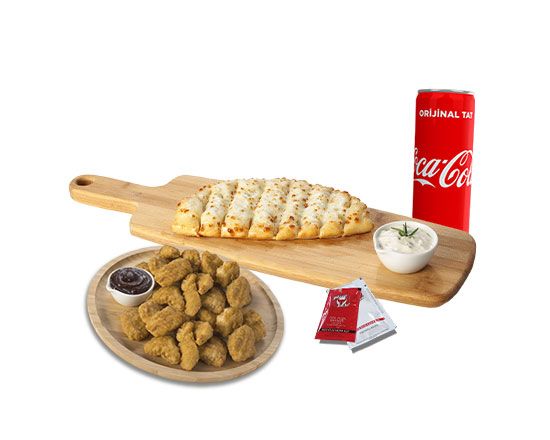 Cheese Bread (Sade) + Çıtır Tavuk (200g.) + Kutu İçecek