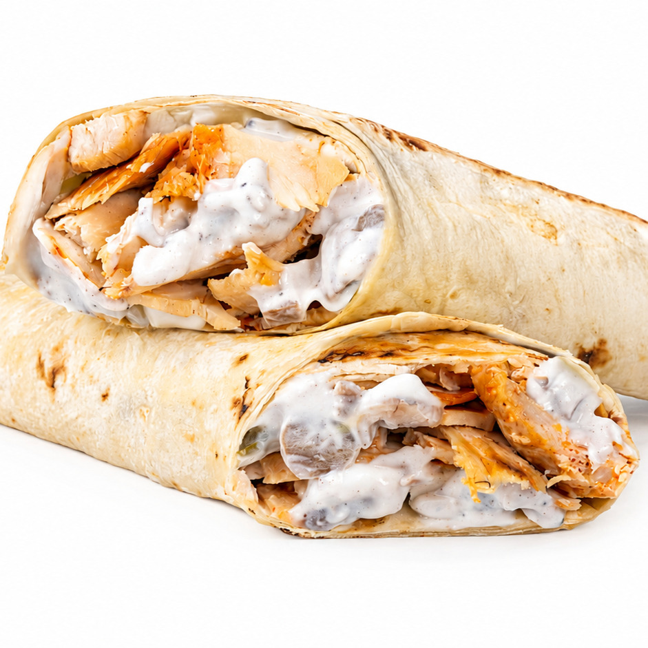 Kremalı Mantarlı Tavuk Döner Dürüm (100 gr)