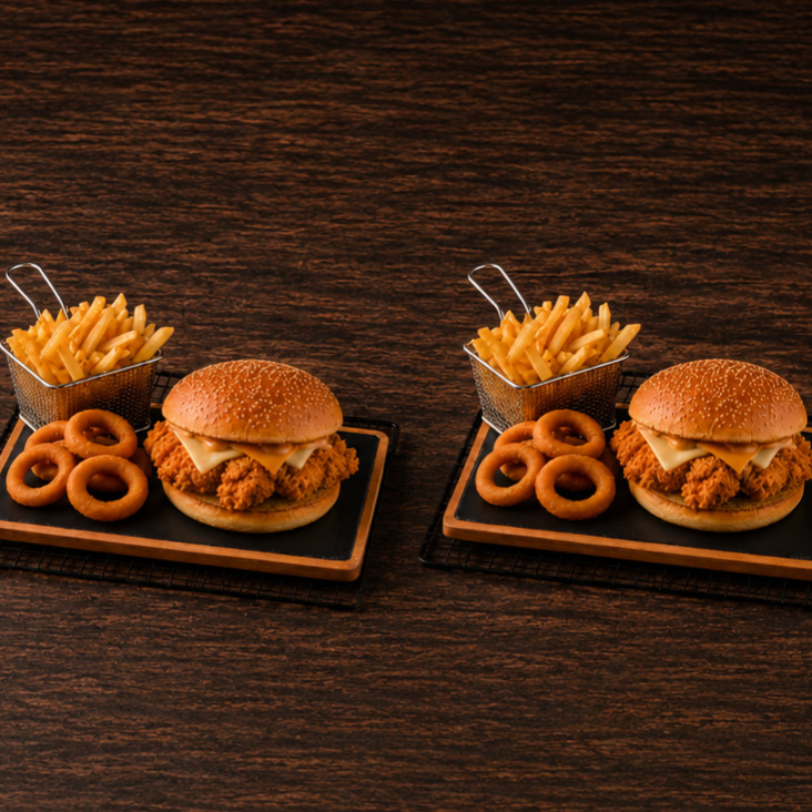 Prime Street Çıtır Tavuk Hamburger Menü (2 Kişilik)