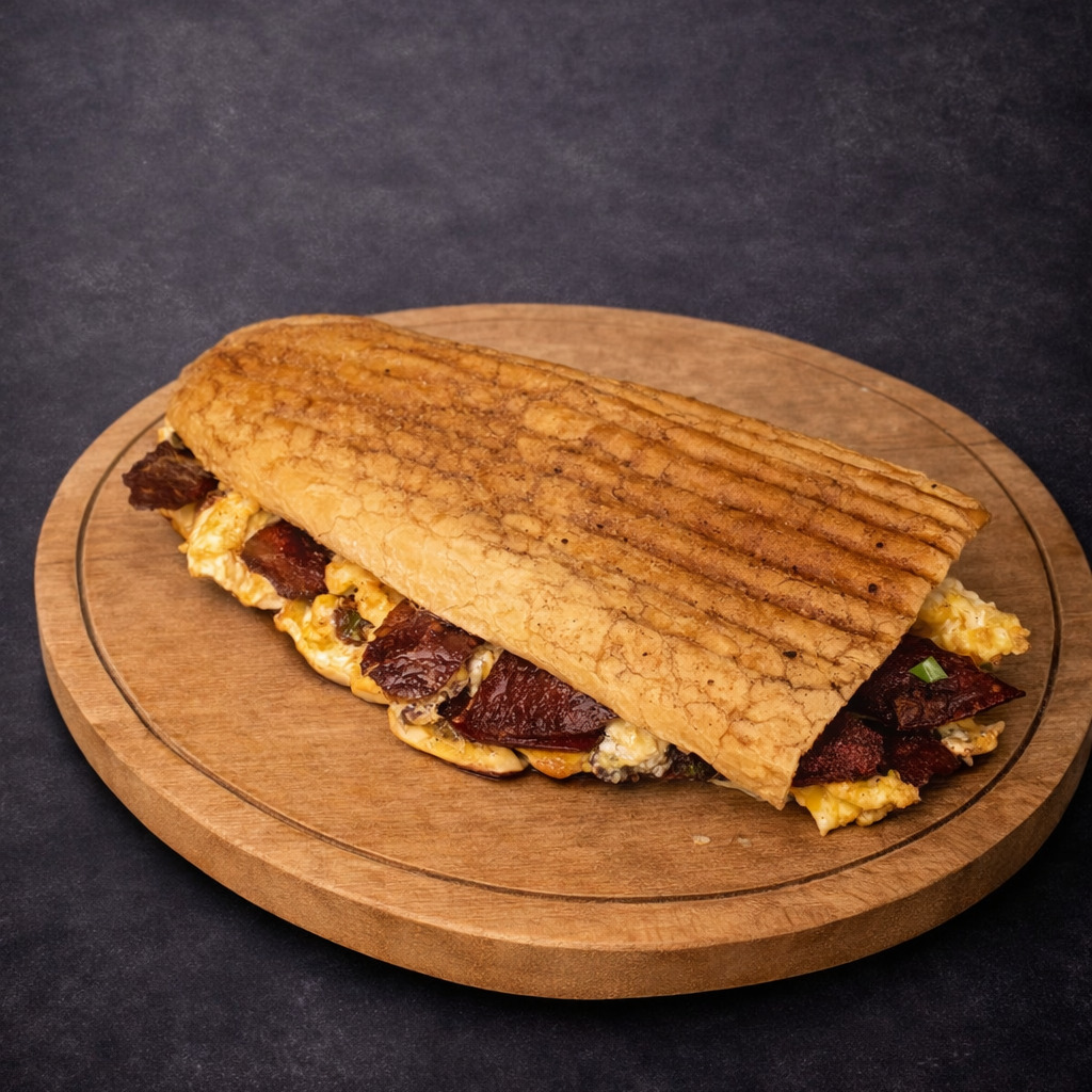 3/4 Ekmek Arası Sucuklu Yumurtalı Tost