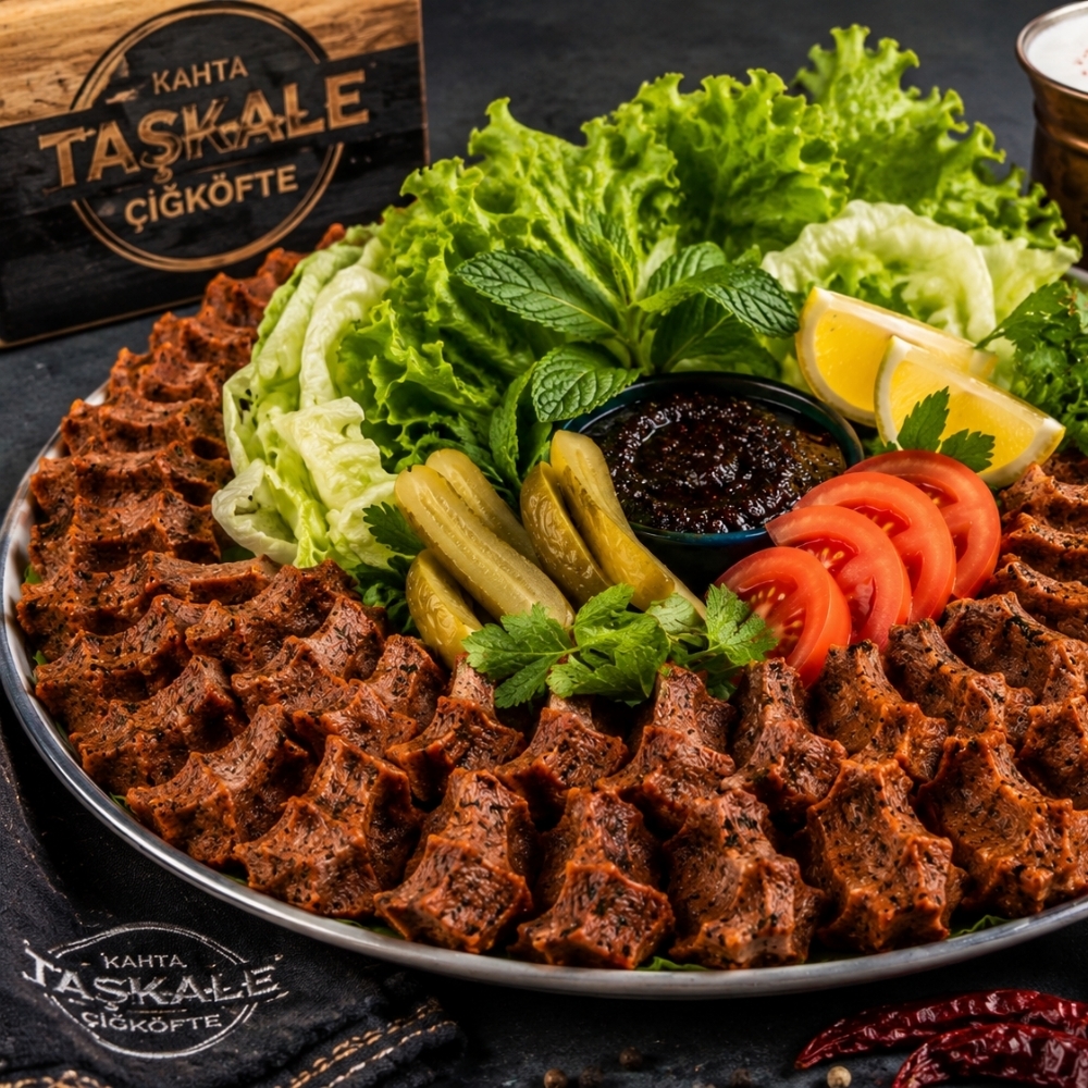 Çiğ Köfte (1 kg)Garnitürlü