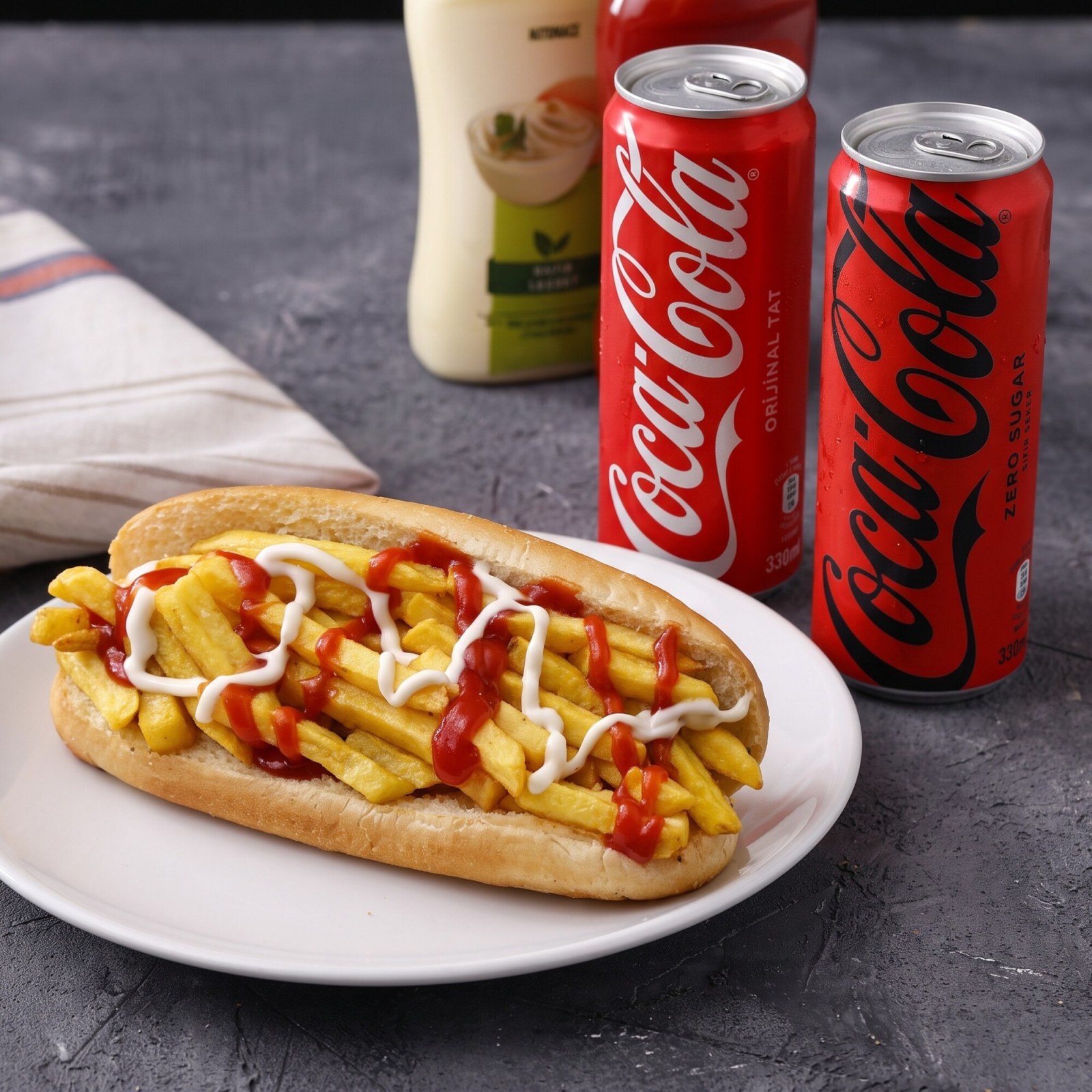Sosisli Patso + Coca-Cola 330ml.
