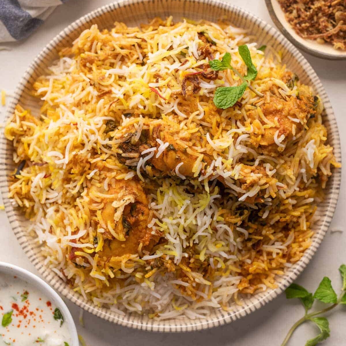 Chicken Biryani (x 2) Drinks (x 2)