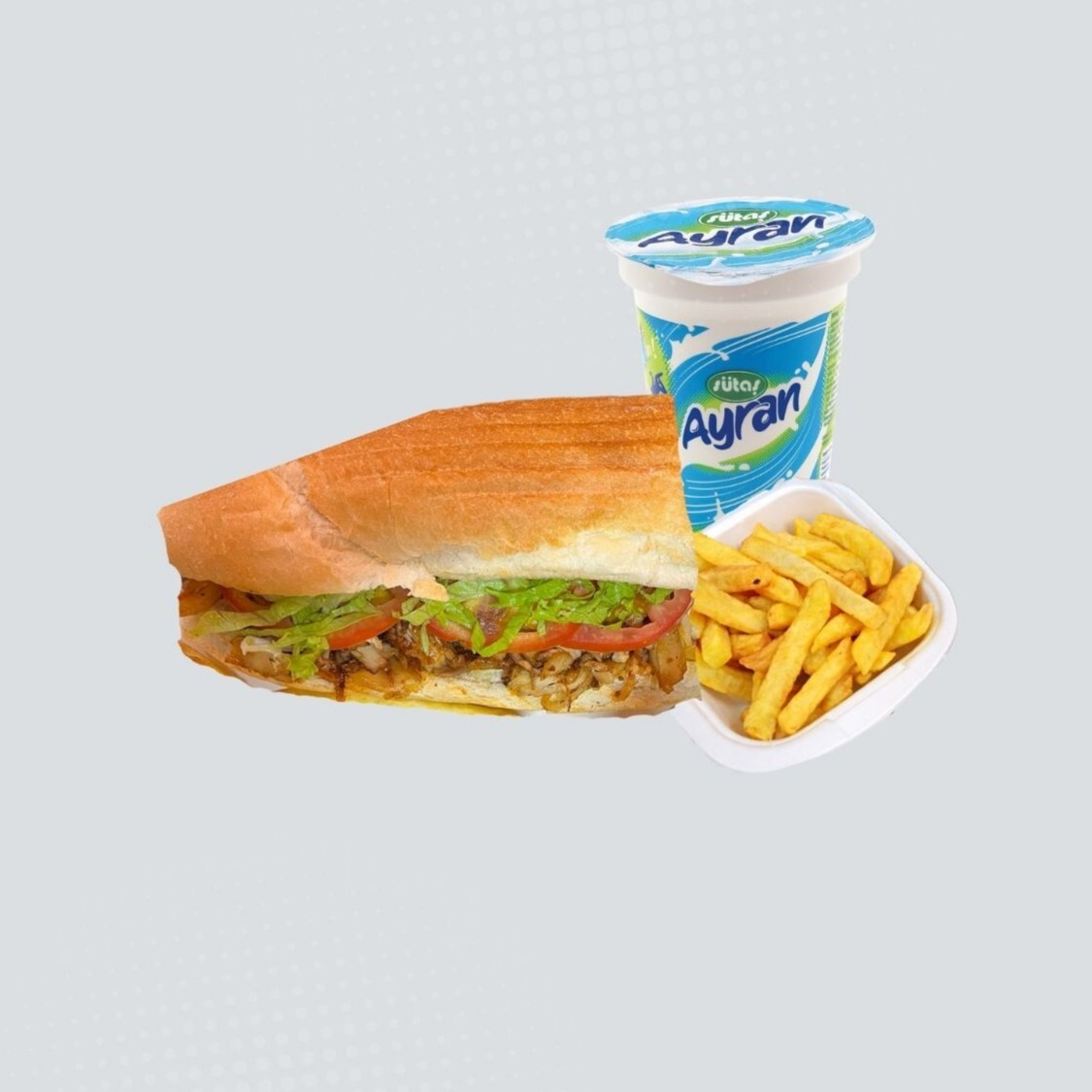 Yarım Ekmek Döner Menü