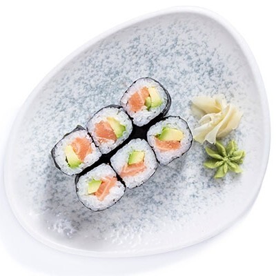 Sake Avocado Maki ( 6 Pcs)