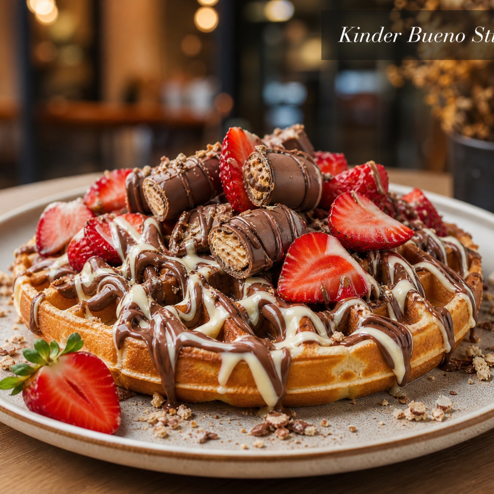 Kinder Bueno Stil Waffle