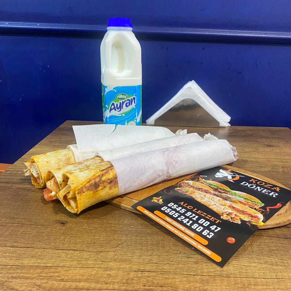 3'Lü Tavuk Döner Dürüm Menü