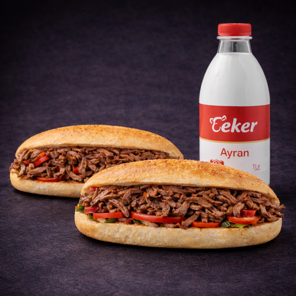 2'li Ekmek Arası Et Döner Menü