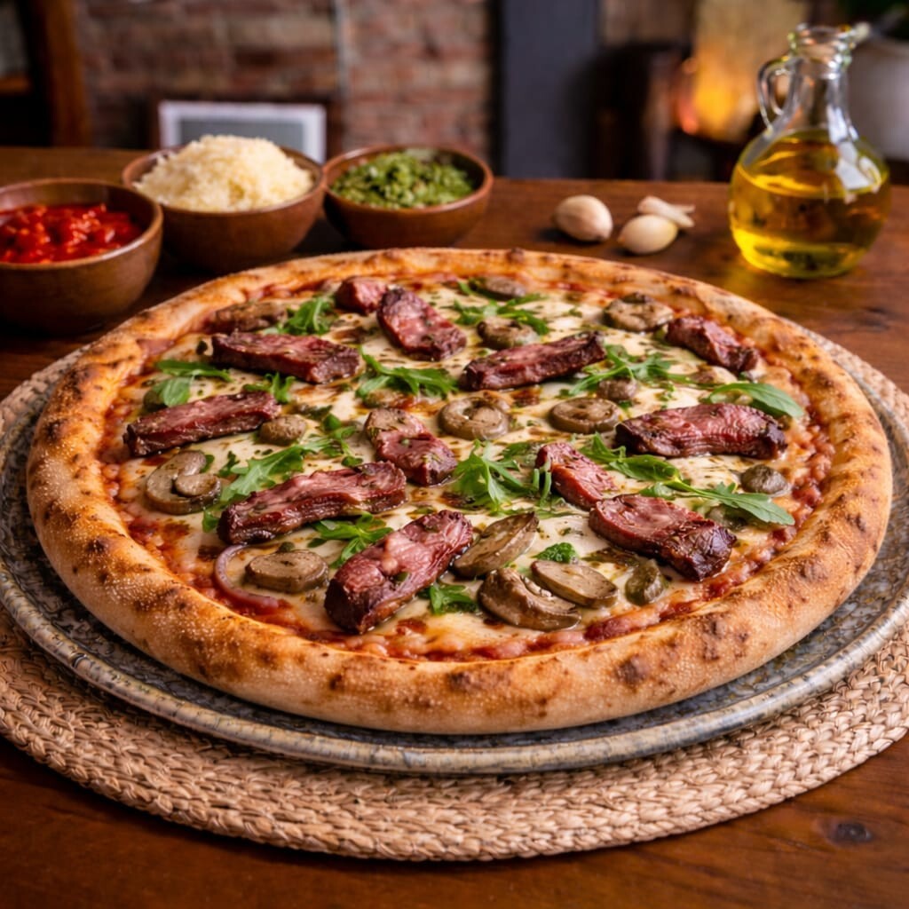 Füme Kaburgalı Pizza (32 cm)