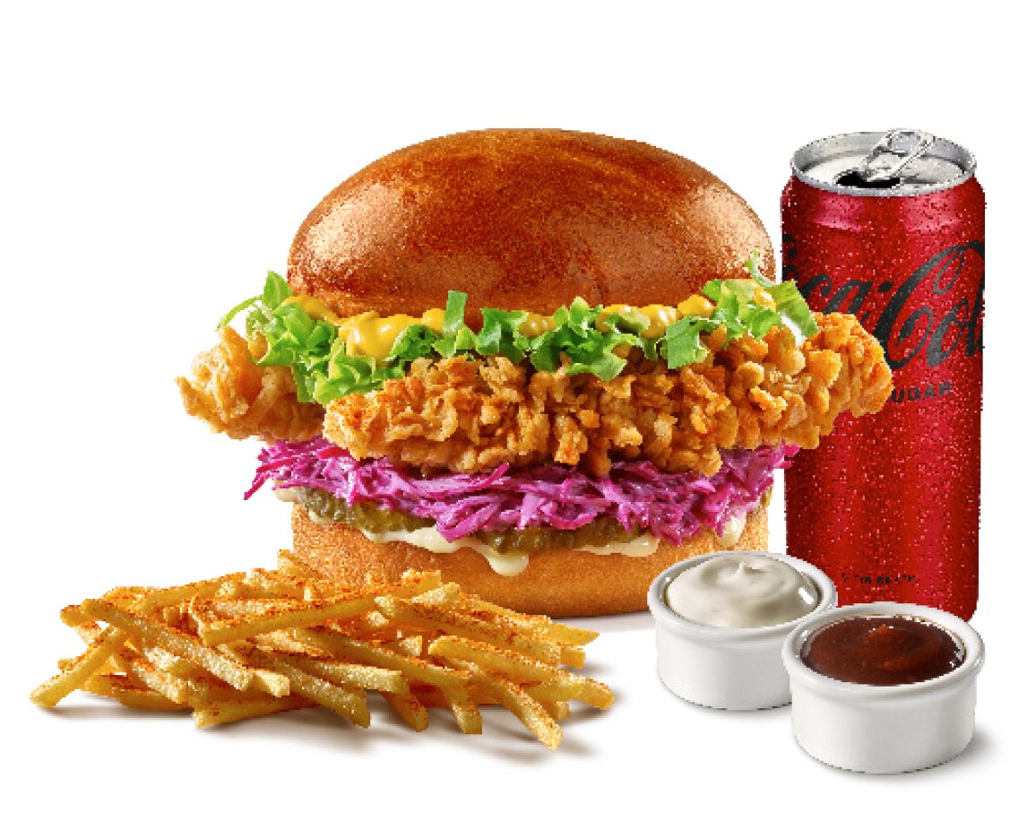 Rosa Burger Menü