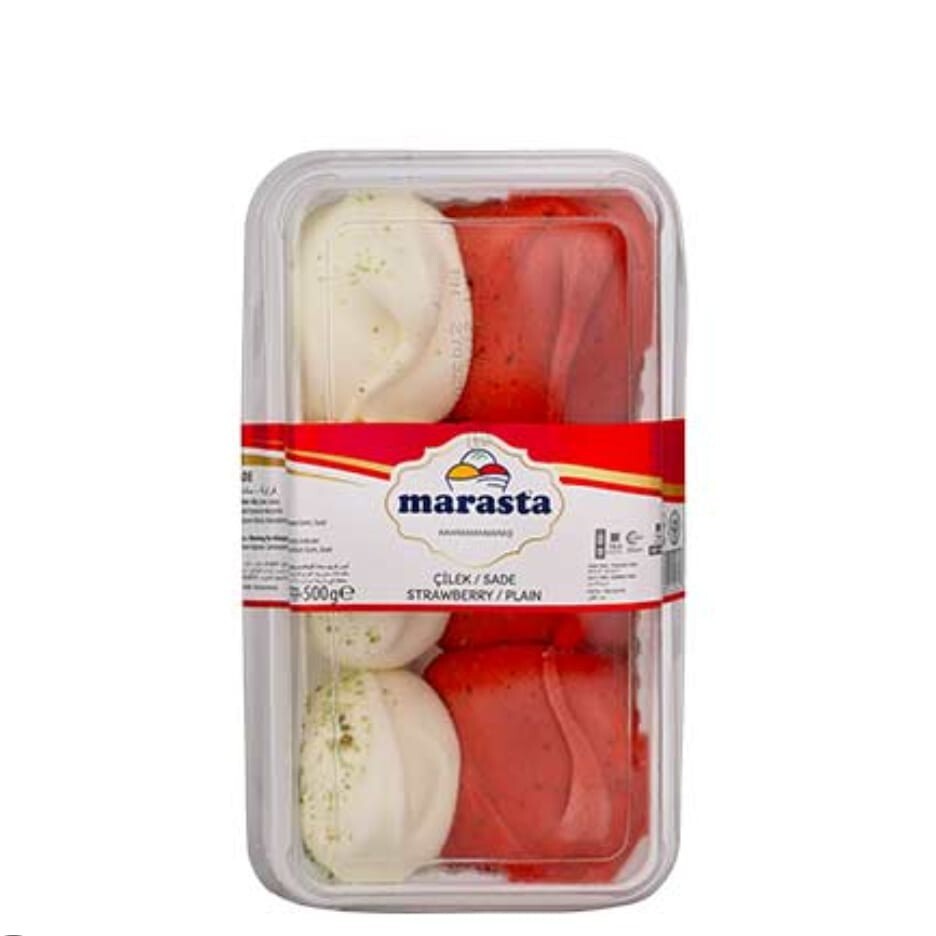 Çilek - Sade Maraş Dondurması (500 gr)