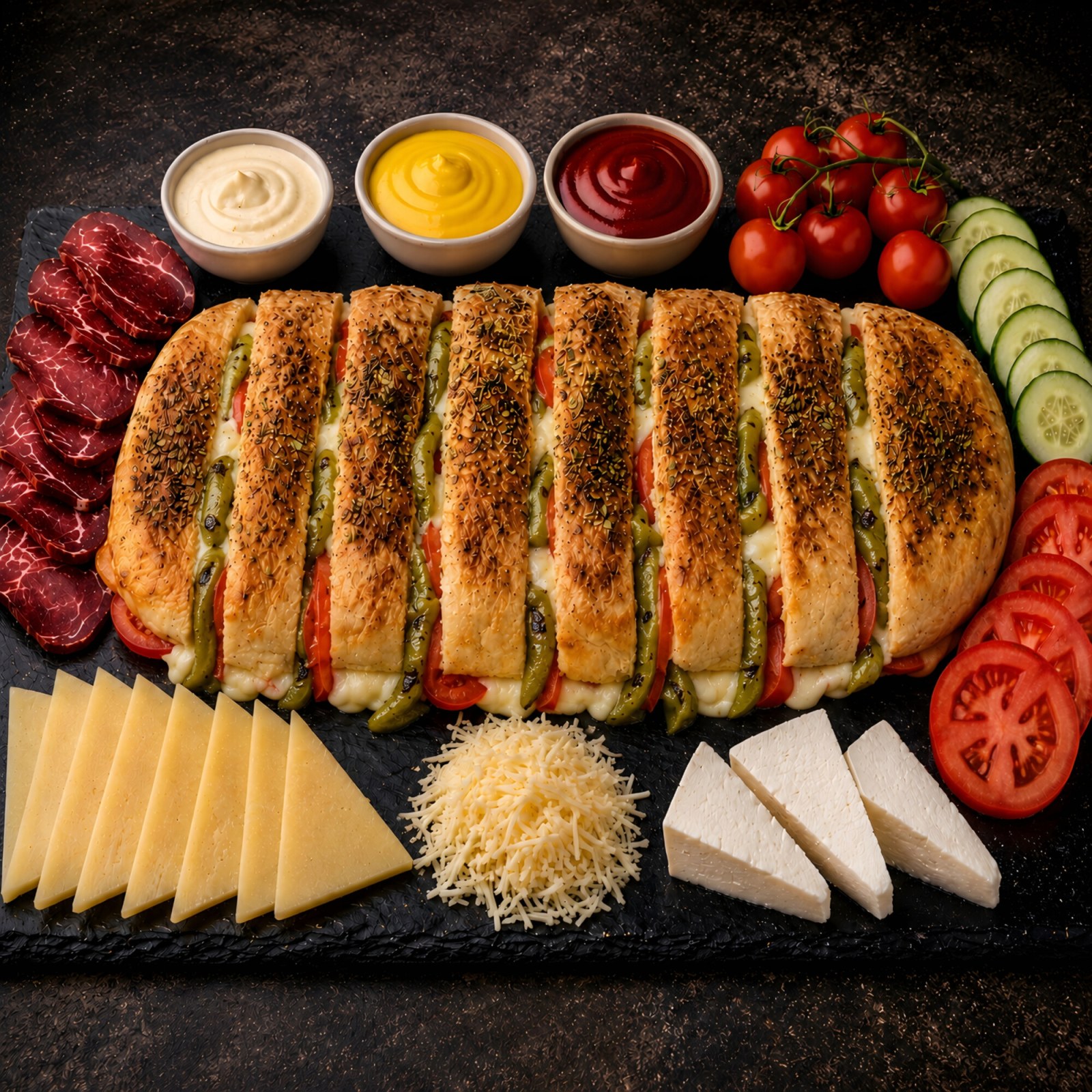 Közde Sebzeli Tam Ekmek Karışık