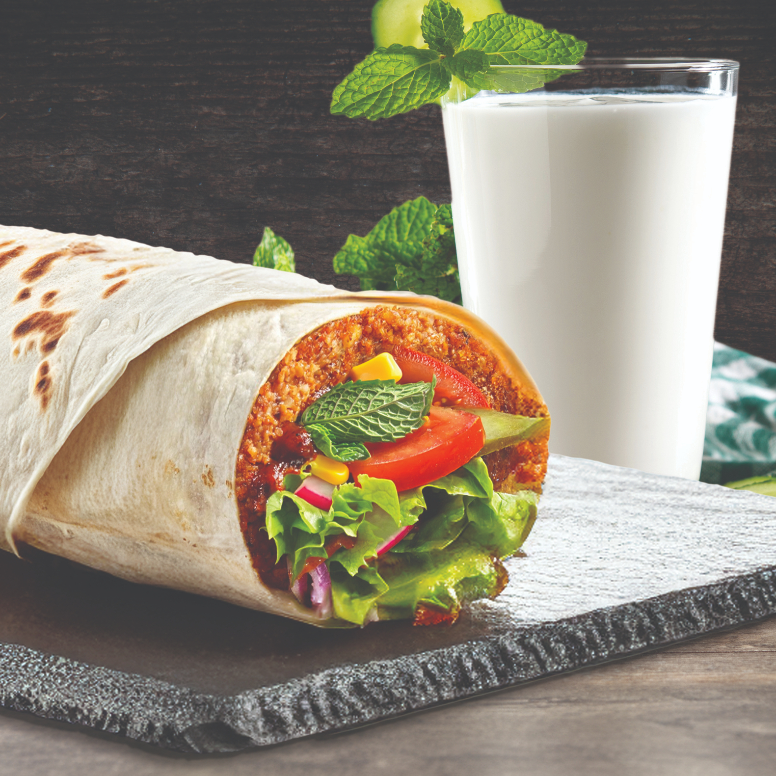 Jumbo Çiğköfte ( 140 gr ) + Eker Ayran (17 cl )