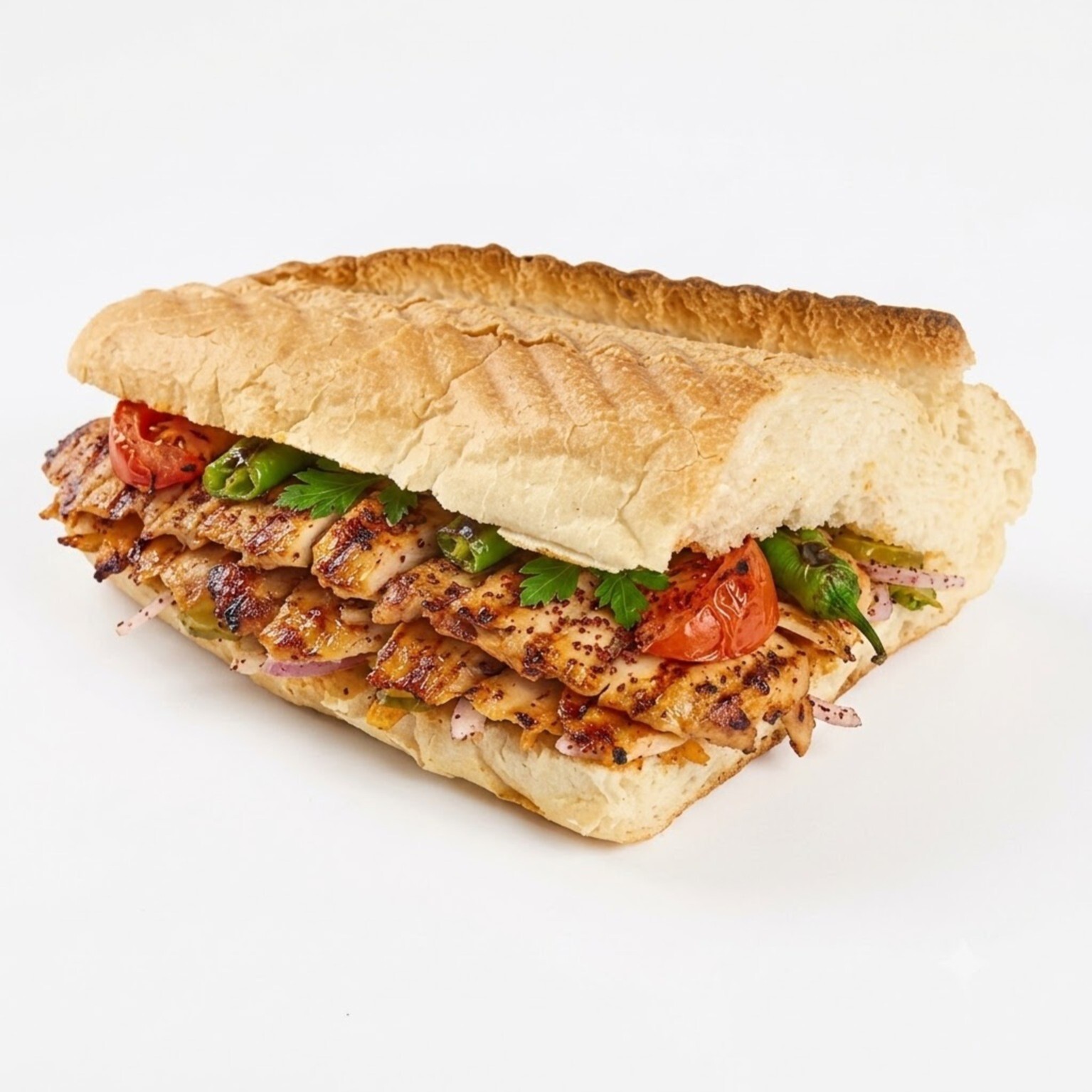Tavuk Cağ Kebap Yarım Ekmek 100 Gr