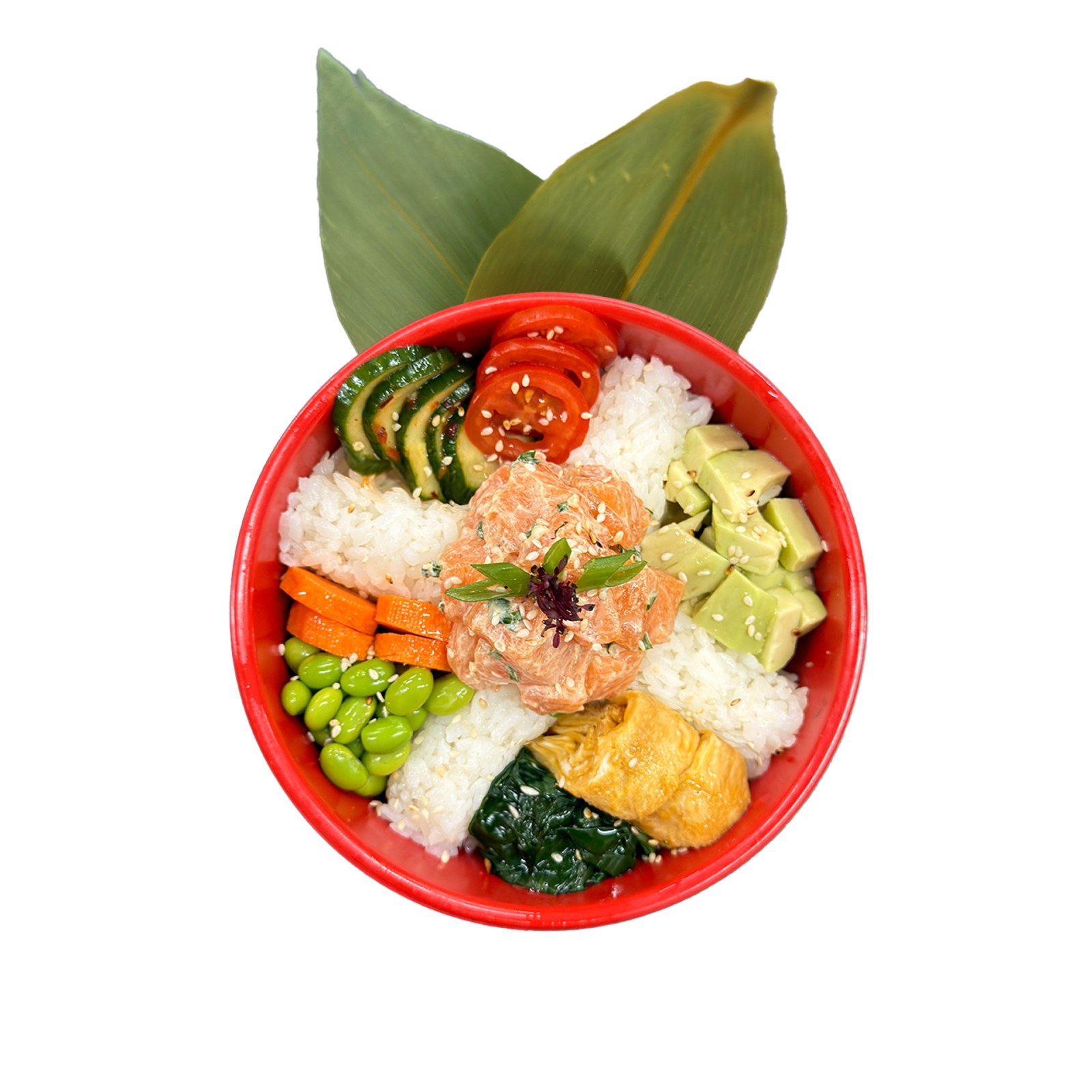 Golden Salmon Poke Bowl