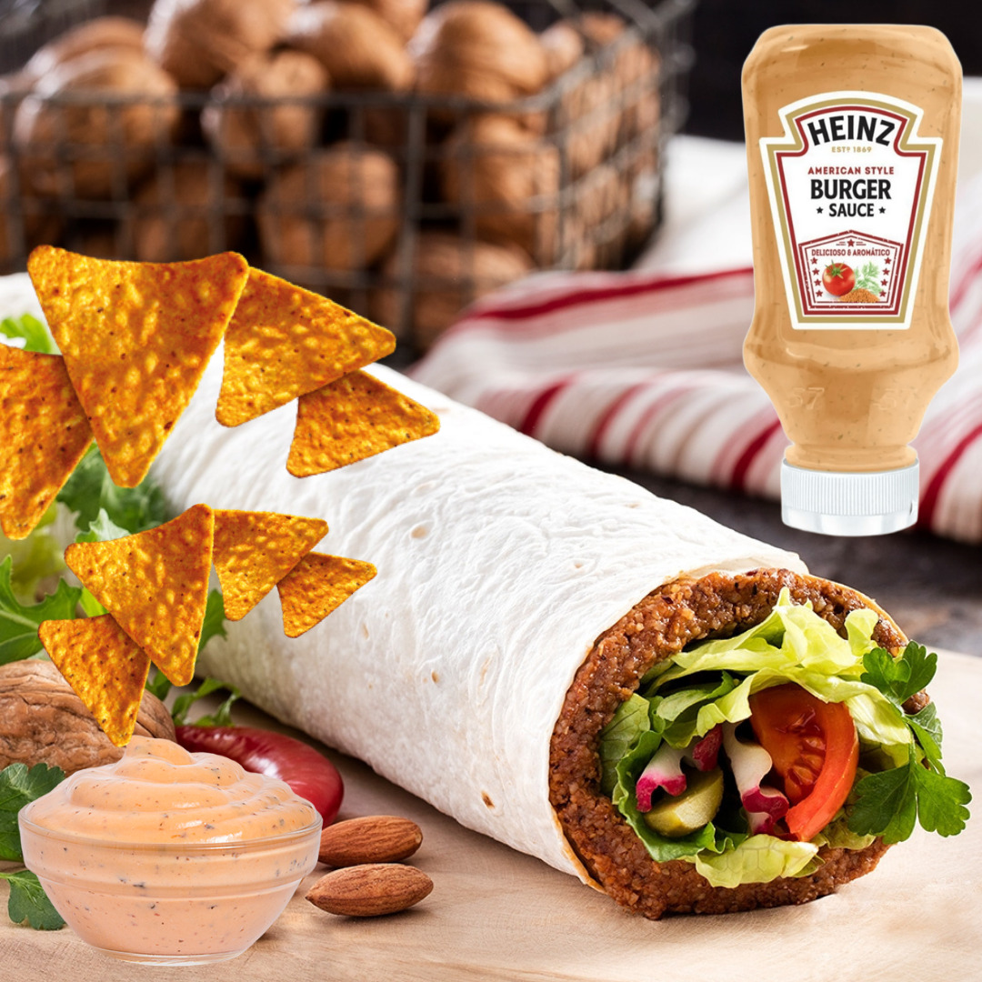 Burger Soslu Cipsli Double Çiğ Köfte Dürüm