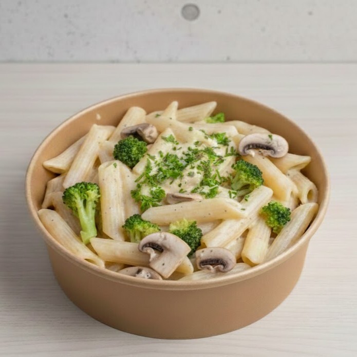 Kremalı Sebzeli Mantarlı Penne