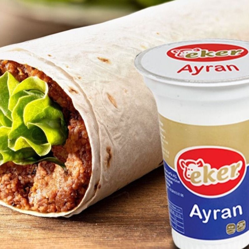 Çiğköfte Dürüm + küçük Ayran