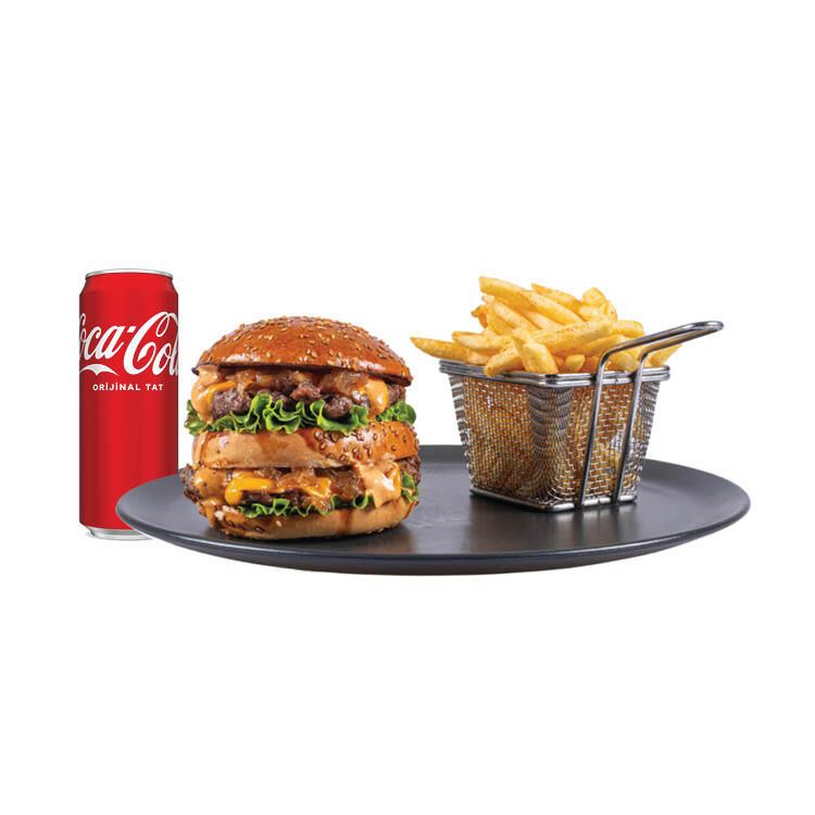 Double Cheeseburger Menü
