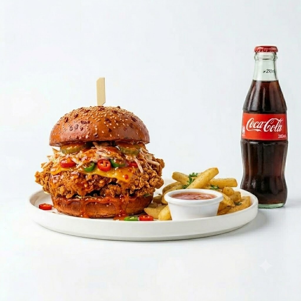 SWEET CHİLİ CRİSPY'S BURGER + İÇECEK + PATATES