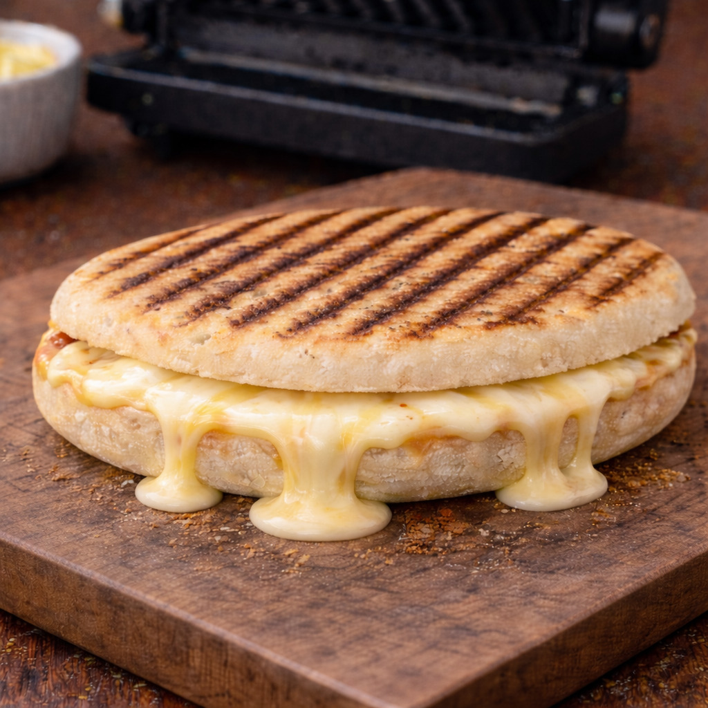 Bazlama Kaşarlı Tost