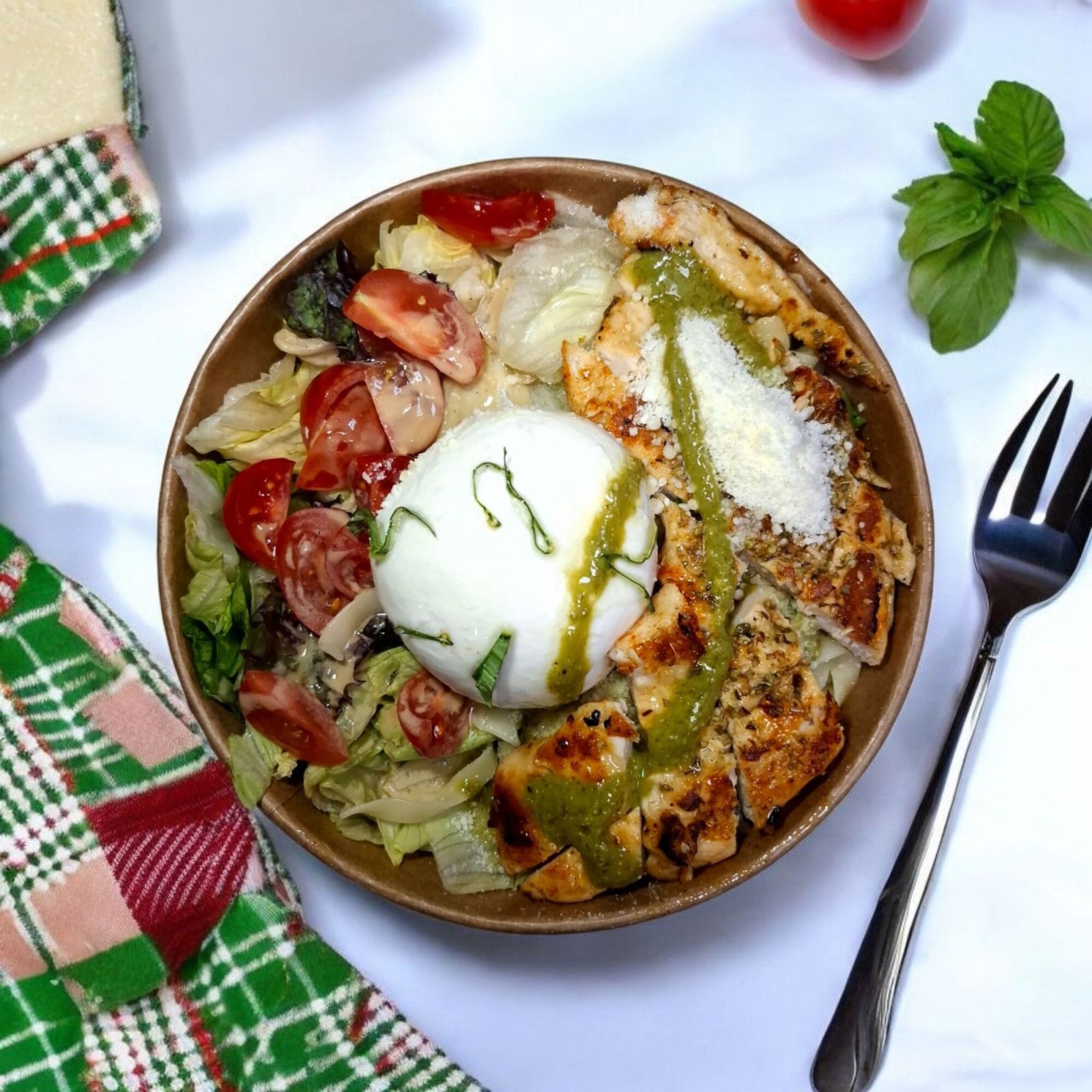 Burratalı Tavuklu Kase (Chicken Burrata Bowl)